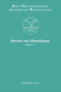 Berichte und Abhandlungen, Band 11