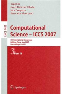 Computational Science - Iccs 2007