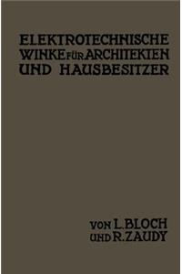 Elektrotechnische Winke Für Architekten Und Hausbesitzer