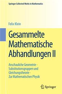 Gesammelte Mathematische Abhandlungen II