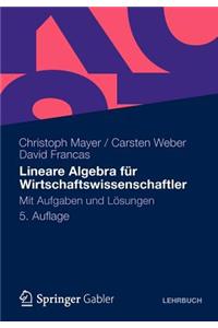 Lineare Algebra Fur Wirtschaftswissenschaftler