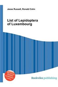 List of Lepidoptera of Luxembourg