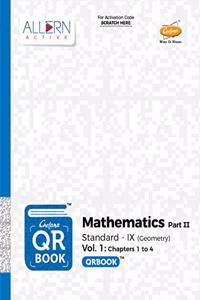 Maharashtra SSC Board Std. 9 QR Book- Mathematics (Geometry) | Chetana | New Technology | Powered by Virtual Teachers Available 24x7 | Set of 2 books