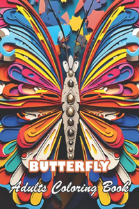 Butterfly Adults Coloring Book
