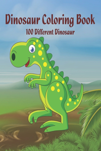 Dinosaur Coloring Book 100 Different Dinosaur