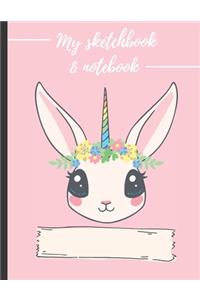 My sketchbook & notebook