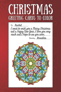 Christmas Greeting Cards to Color