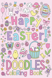Happy Easter Doodles Coloring Book