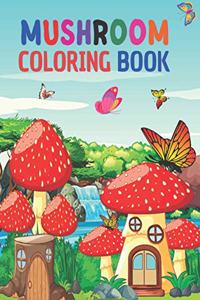 Mushroom coloring book