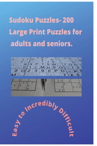 Sudoku Puzzles-200 Large Print Sudoku for Seniors