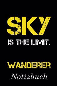 Sky Is The Limit Wanderer Notizbuch