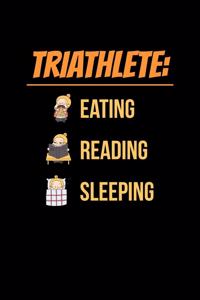 Triathlete Eating Reading Sleeping: Mood Tracker Journal