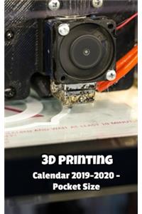 3D printing Calendar 2019-2020 - Pocket Size