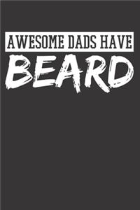 Beard Dad Fathers Day Notebook Journal