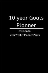 10 year Goals Planner 2020-2030