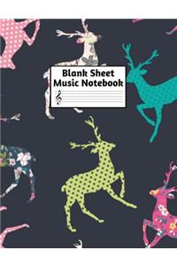 Blank Sheet Music Notebook