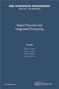 Rapid Thermal and Integrated Processing: Volume 224