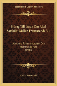 Bidrag Till Laran Om Aftal Sarskildt Mellan Franvarande V1