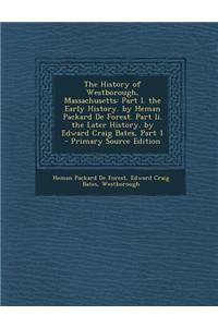 The History of Westborough, Massachusetts
