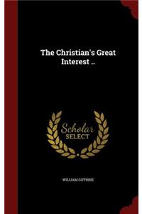 Christian's Great Interest ..