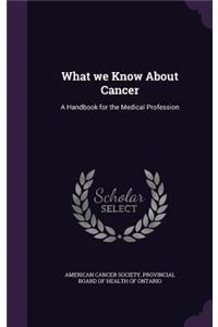What we Know About Cancer