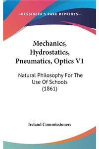 Mechanics, Hydrostatics, Pneumatics, Optics V1