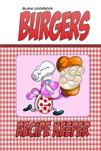 Blank Cookbook Burgers