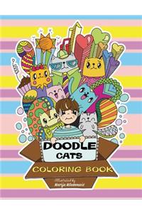 Doodle Cats Coloring Book