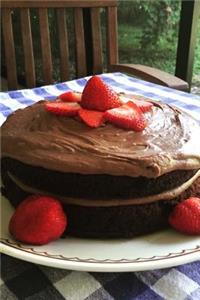 Homemade Chocolate Cake with Strawberries Baking Journal