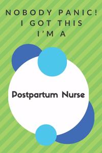 Nobody Panic! I Got This I'm A Postpartum Nurse