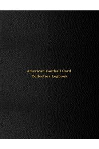 American Football Card Collection Logbook