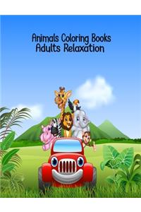 Animals Coloring Books for Adults Relaxation