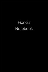 Fiona's Notebook: Notebook / Journal / Diary - 6 x 9 inches (15,24 x 22,86 cm), 150 pages.