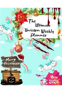 The Ultimate Merry Christmas Unicorn Weekly Planner Year 2020