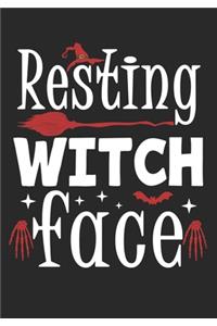 Resting Witch Face: Halloween Witch Face Journal /Women's Witch Journal/Halloween Womens Journal /Ghost Journal/Blank Lined Journal Notebook