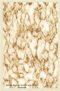 Marble Abstract Doodle and Sketch Notebook