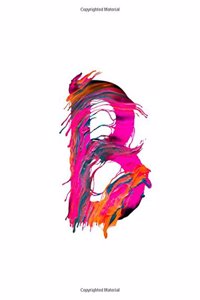 Letter B Watercolor Paint Name Monogram Notebook