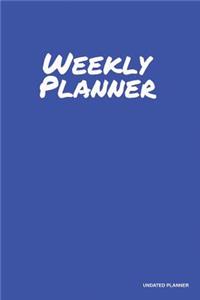 Weekly Planner - Undated Planner