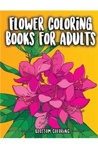 Flower Coloring Books for Adults