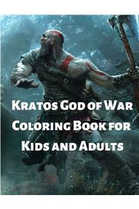 Kratos God of War Coloring Book for Kids and Adults