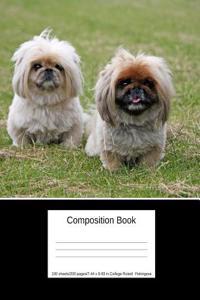 Composition Book 100 Sheets/200 Pages/7.44 X 9.69 In. College Ruled/ Pekingese