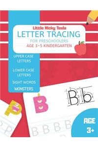 Letter Tracing For Preschoolers Age 3-5 Kindergarten