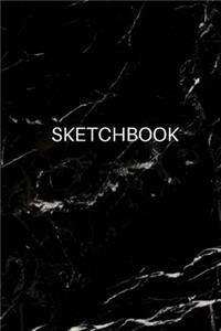 Sketchbook - Art Sketch Book / Black Marble Notebook