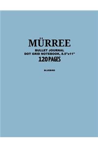 Murree Bullet Journal, Bluebird, Dot Grid Notebook, 8.5