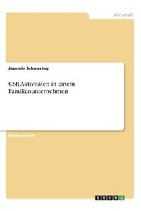 CSR Aktivitäten in einem Familienunternehmen