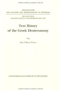 Text History of the Greek Deuteronomy