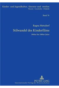 Stilwandel Des Kinderfilms