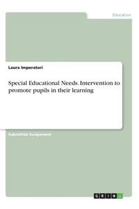 Special Educational Needs. Intervention to promote pupils in their learning