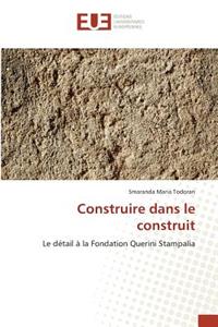 Construire Dans Le Construit