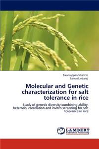 Molecular and Genetic characterization for salt tolerance in rice